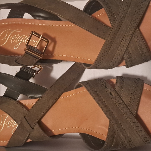 Fergalicious Women's Olive Sandals - Picture 1 of 2
